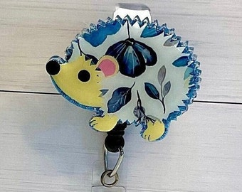 Cute Hedgehog Retractable Badge Reel