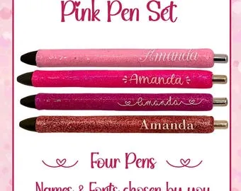 Personalized Pink Pen