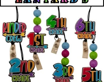 Personalized Teacher Lanyard with ID Holder