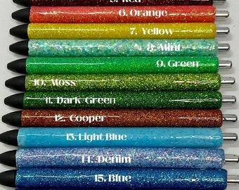 Glitter Gel Pen with Name