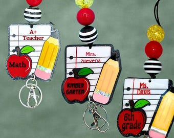Personalized Teacher Lanyard