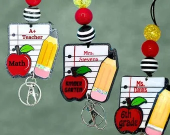 Personalized Teacher Lanyard