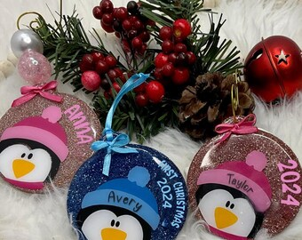 Personalized Penguin Ornament
