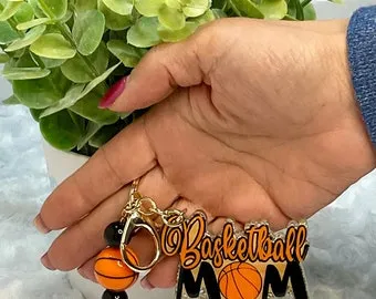 Basketball Mom Keychain