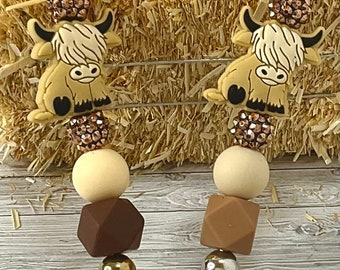 Highland Cow Key Chain