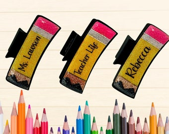 Personalized Teacher Hair Clip for Teacher Appreciation Week