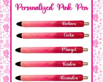 Personalized Pink Pen