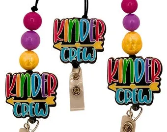 Kindergarten Teacher Lanyard with ID Holder