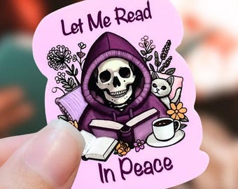 Read in Peace Sticker