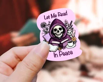 Read in Peace Sticker