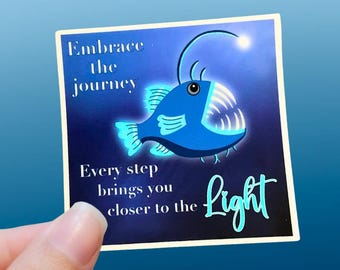 Angler Fish Sticker for Laptop