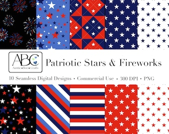 4th of July Patriotic Digital Paper