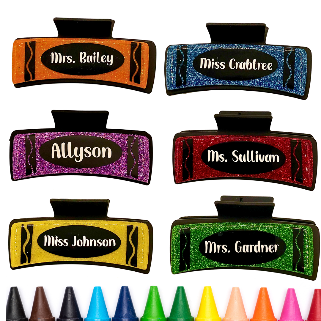 Crayon Hair Claw Clip
