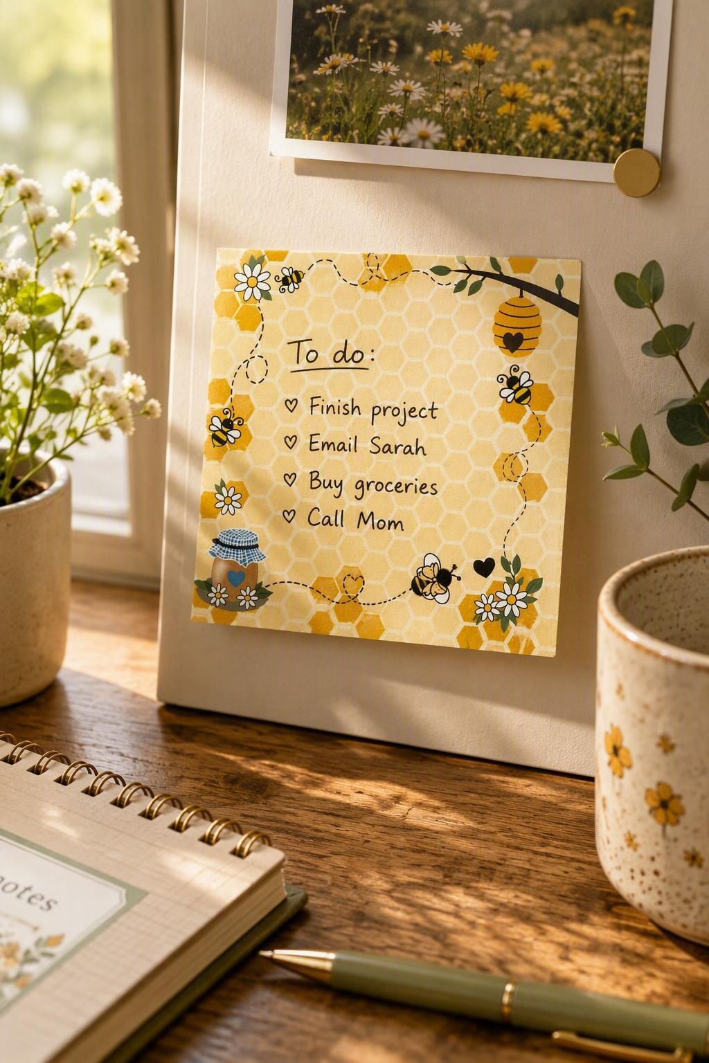 Bee Sticky Note