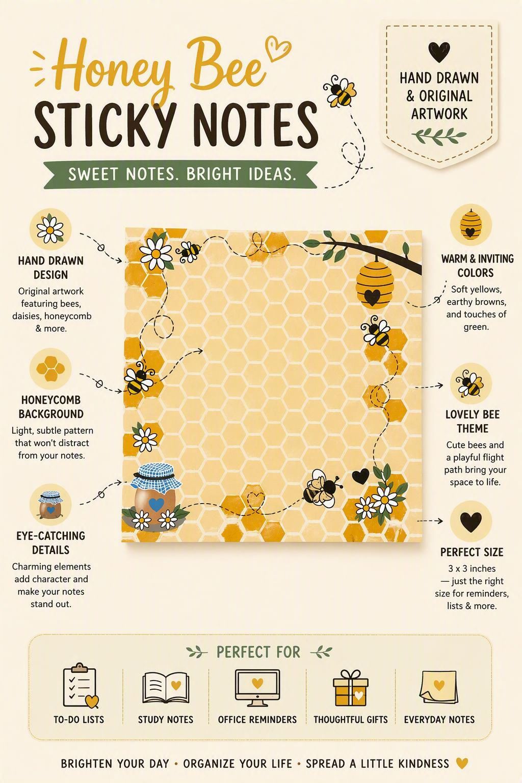 Bee Sticky Note